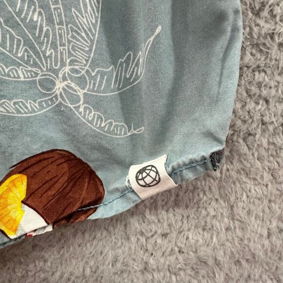 Free Planet Men's 3X Hawaiian Shirt Coconuts Button Up Casual Beach Party - Picture 5 of 8